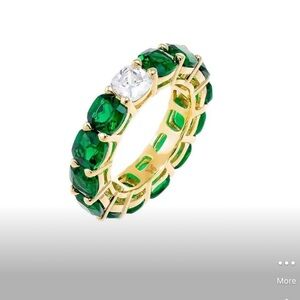 Adina Eden Colored Cushion Cut With Single Stone Women’s Ring NEW